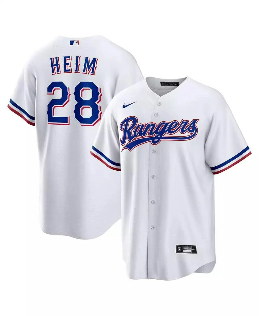 NIKE Men's White Jonah Heim Texas Rangers Home Replica Jersey 1