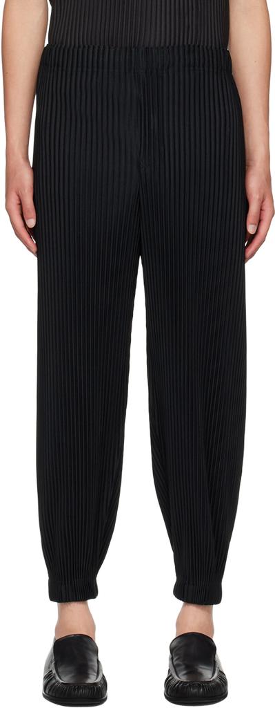 【予約】 Homme Plissé Trousers June Color Monthly Black Miyake Issey パンツ