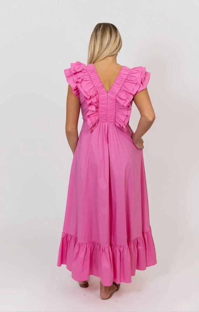 Karlie Karlie - DOUBLE VNECK RUFFLE MAXI DRESS 3