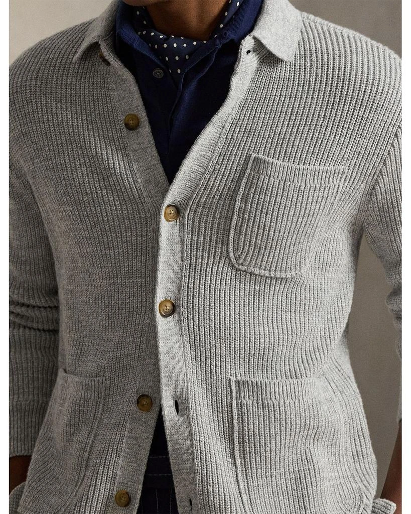 Ralph Lauren Textured Cotton Cardigan Sweater 5