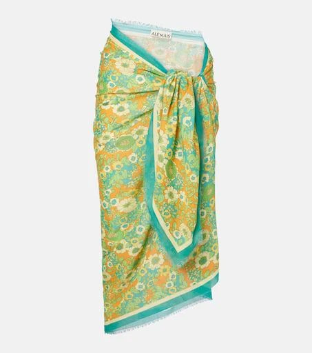ALÉMAIS Jeff printed cotton beach cover-up 1