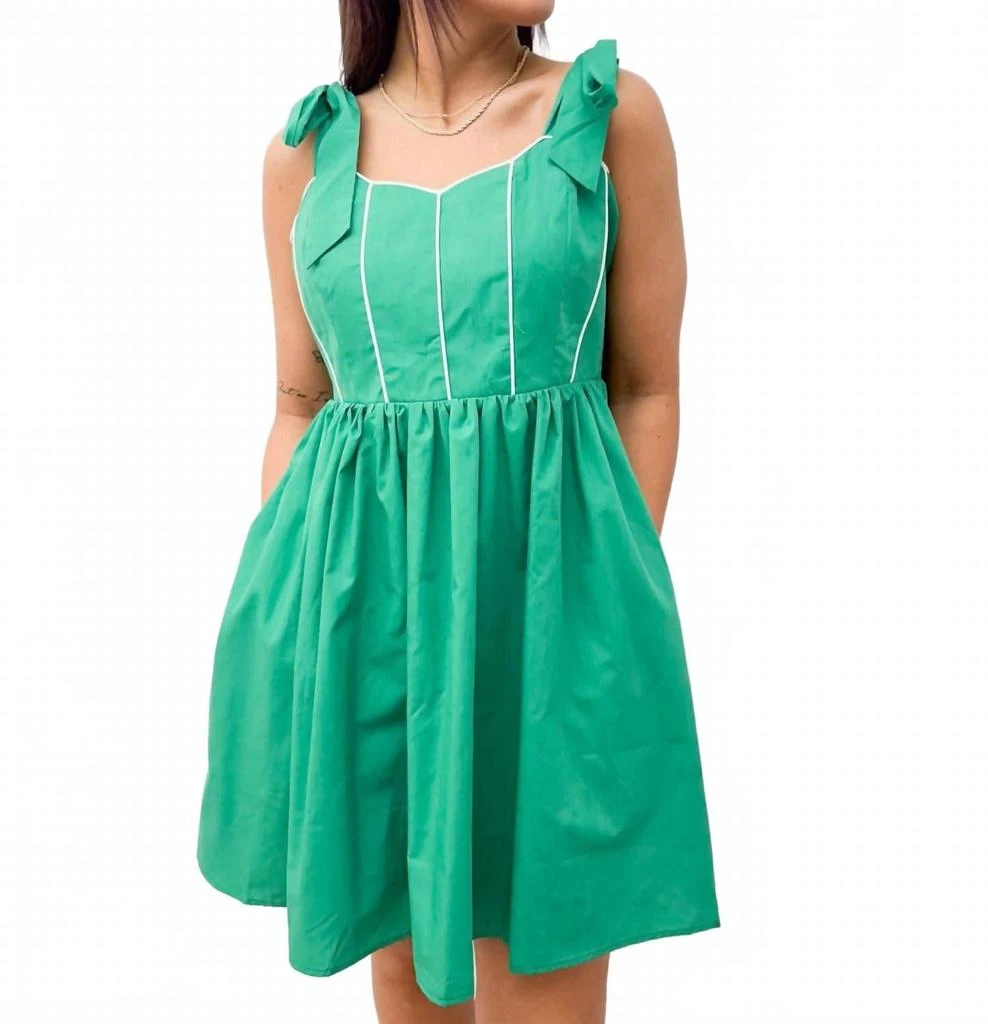slim fit dress slacks Crystal Embellished Belted Mini Dress - Entro main image 0