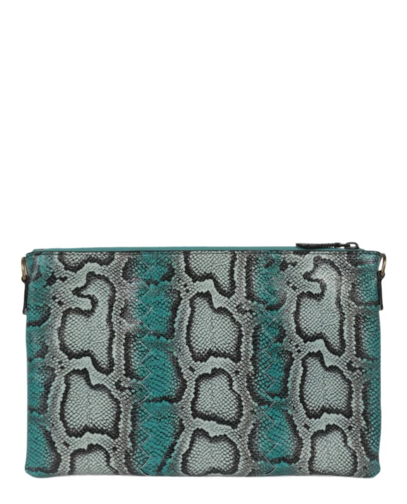 Bottega Veneta Snakeskin Leather Clutch 5