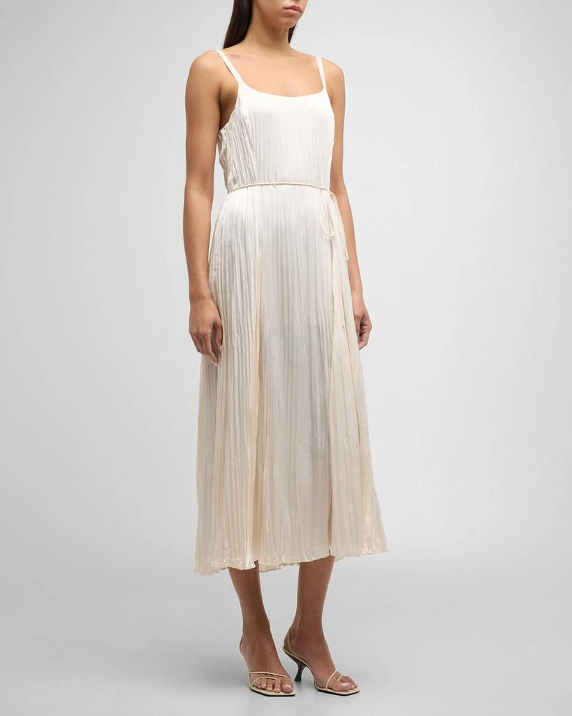 Pleated Crushed Satin Midi Slip Dress  On Sale Now with Up to 52% Off |  Discover Exclusive Deals & Savings at BeyondStyle  Authentic Vince slip |crushed|clothe|women|satin|dress|midi|pleated with Limited-Time Discounts,  Free Shipping,