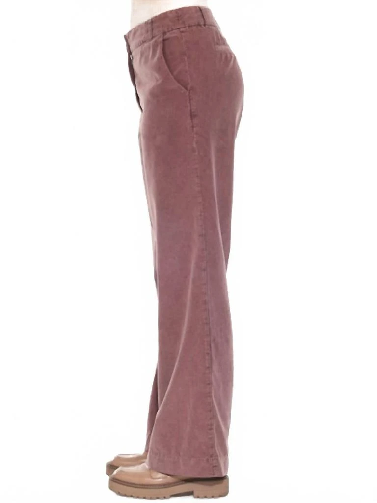 hello nite Cotton Baby Cord Theo Chino Trouser In Pinot Noir 2