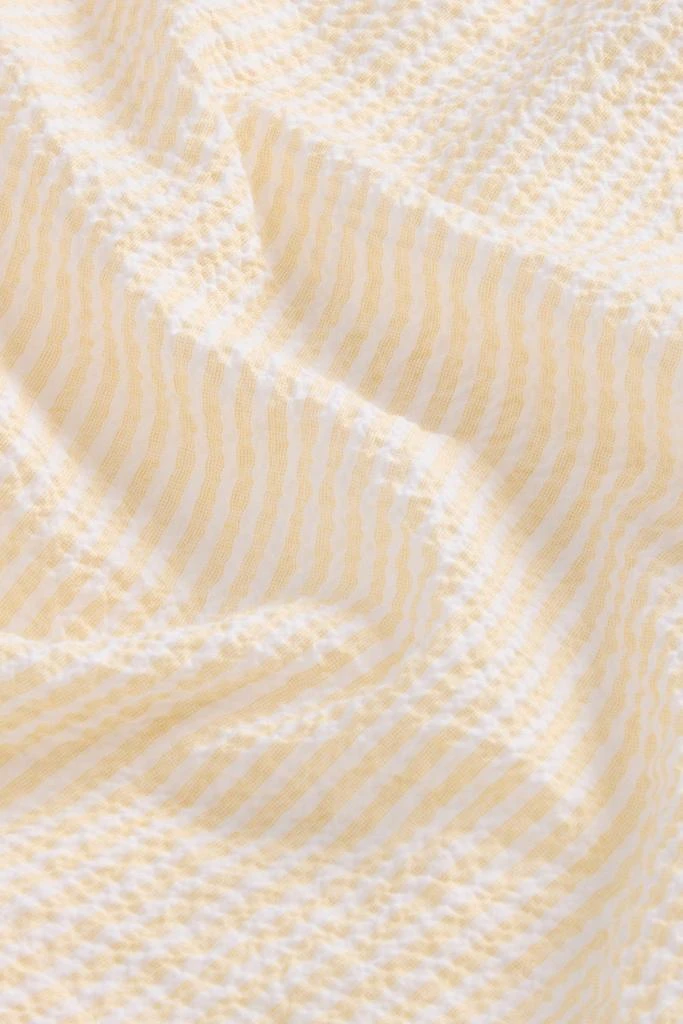 Woolrich Seersucker Cotton Shorts - Women - Yellow 8