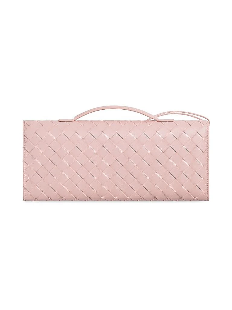 Bottega Veneta Andiamo Intrecciato Leather Top-Handle Clutch 5