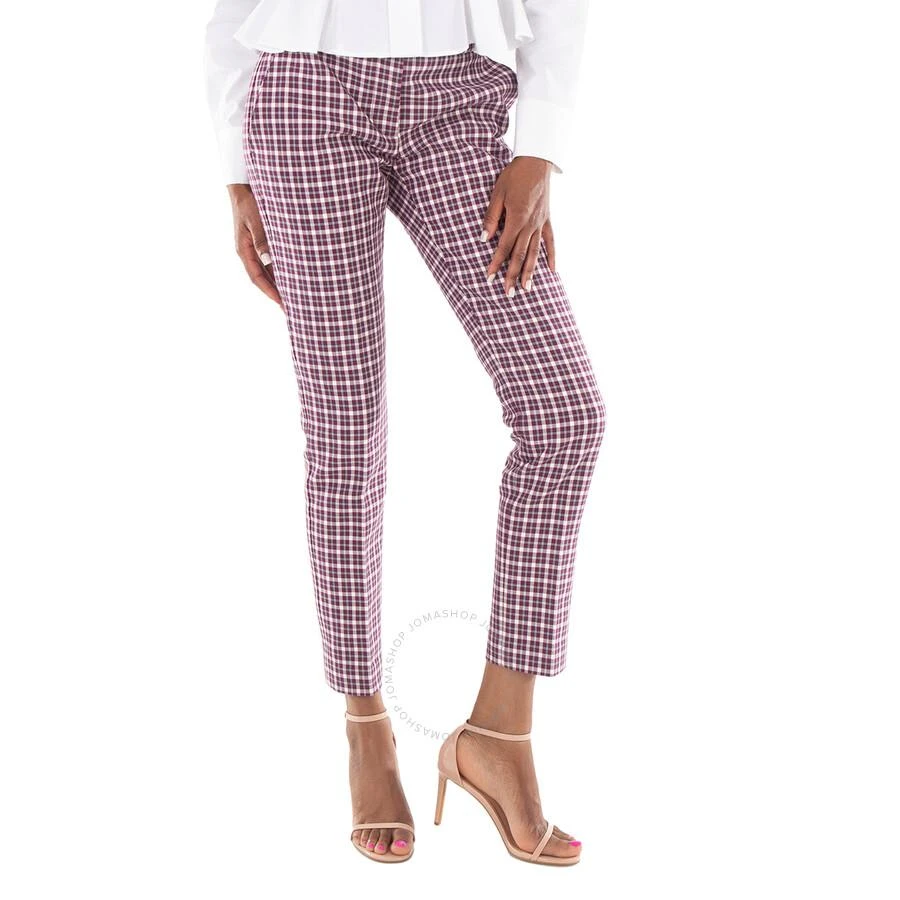Burberry Hanover Straight-fit Check Cotton Tailored Trousers 1