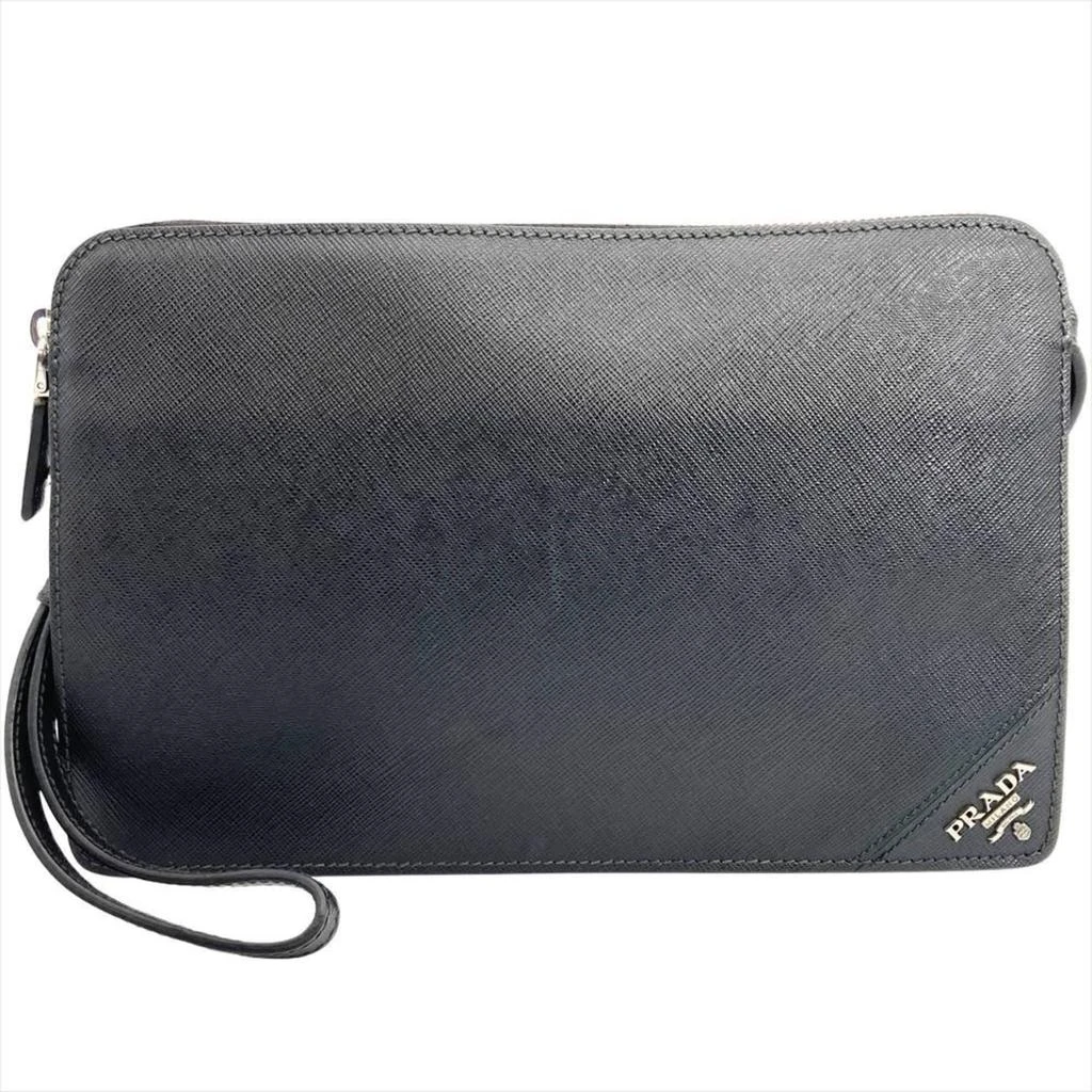 Prada Saffiano Saffiano Clutch Bag (Pre-Owned)