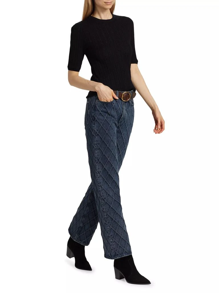 Rag & Bone Tina Wool Short-Sleeve Sweater 2