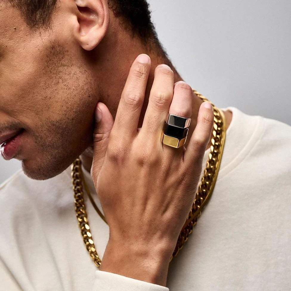 Orelia & Joe Chunky Signet Ring 2