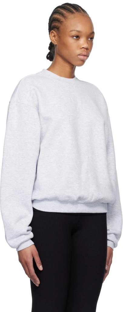 SKIMS Gray Cotton Fleece Classic Crewneck Sweatshirt 2