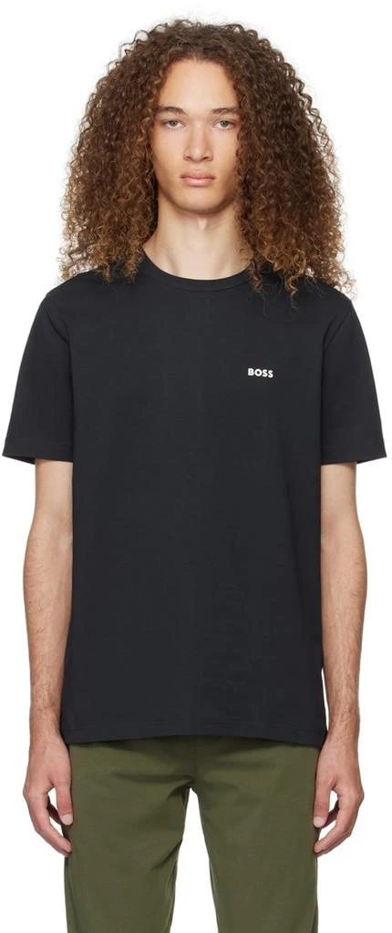 Hugo Boss Navy Bonded T-Shirt 1