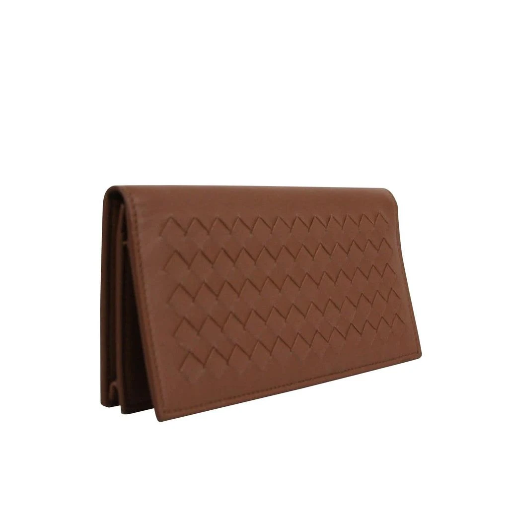 Bottega Veneta Men
s Woven Leather Long Bifold Wallet 2