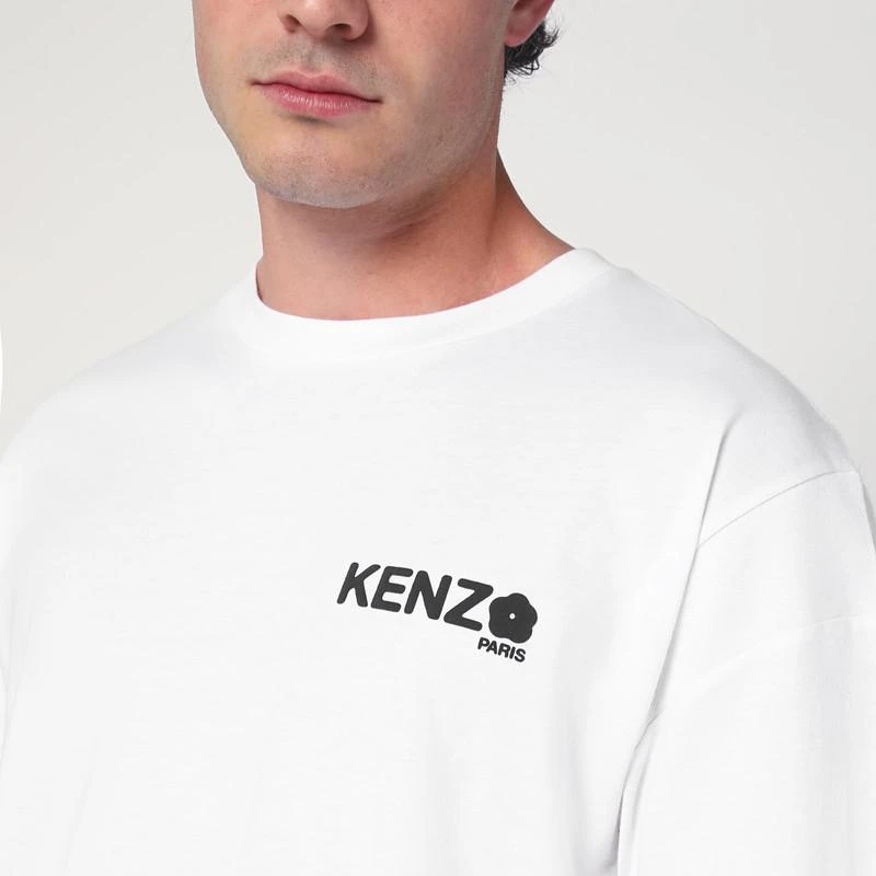 Kenzo White cotton T-shirt with logo 4