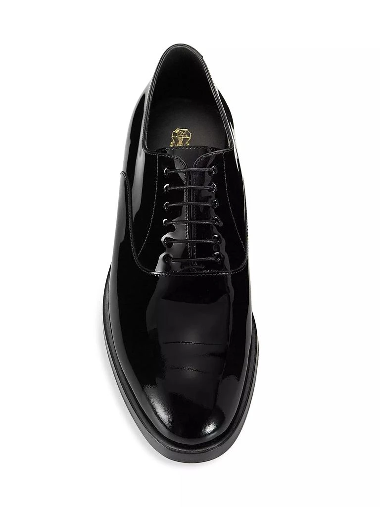 Brunello Cucinelli Patent Leather Tuxedo Shoes 5