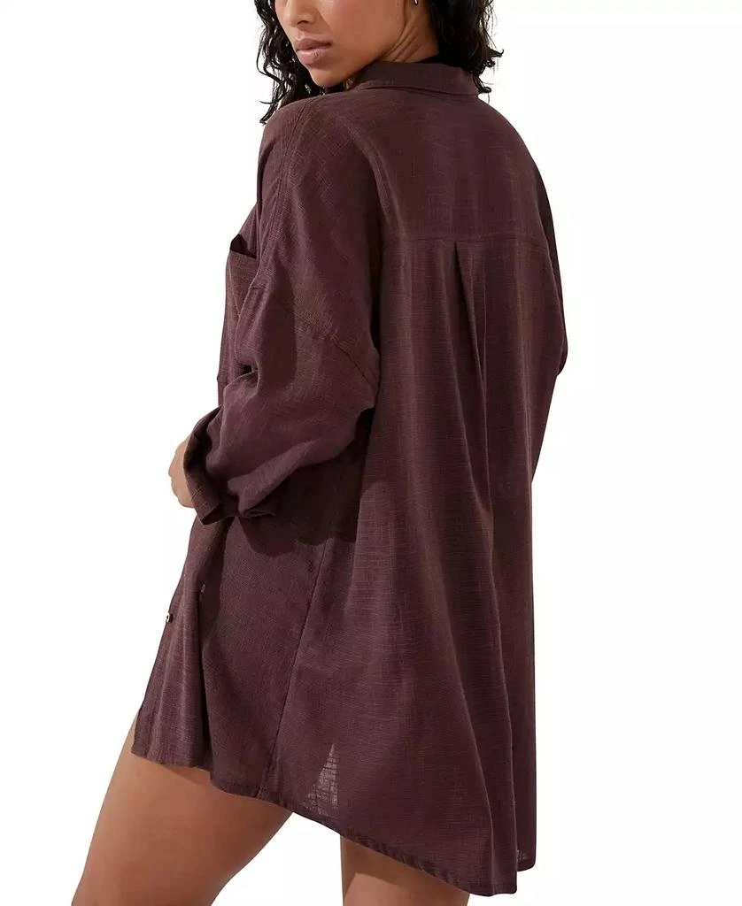Cotton On Women's Swing Beach Cover Up Shirt 2