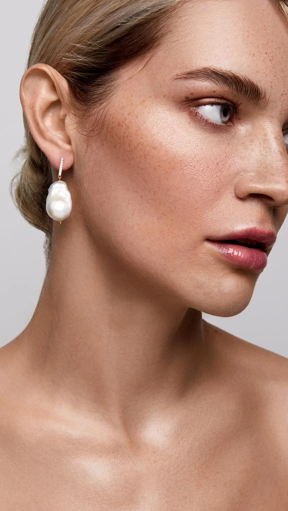 MATEO 14k Gold Baroque Pearls and Diamond 4