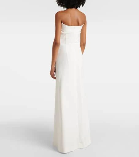 Costarellos Fara embellished crêpe bustier gown 3