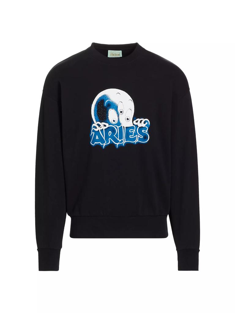 Aries Kasper Logo Cotton Sweater