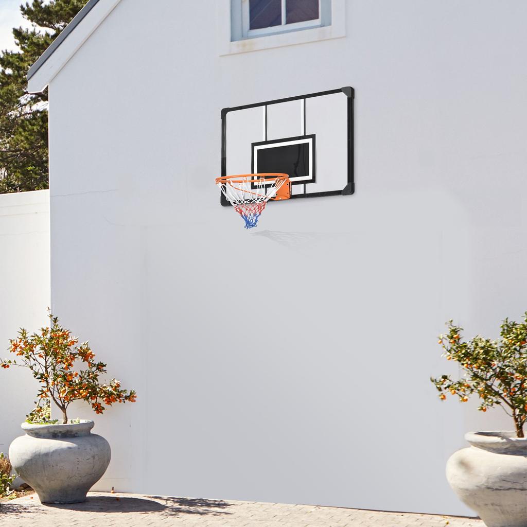 Streamdale Furniture Streamdale Wall Mounted Basketball Hoop with 45" x 29" Shatter Proof Backboard