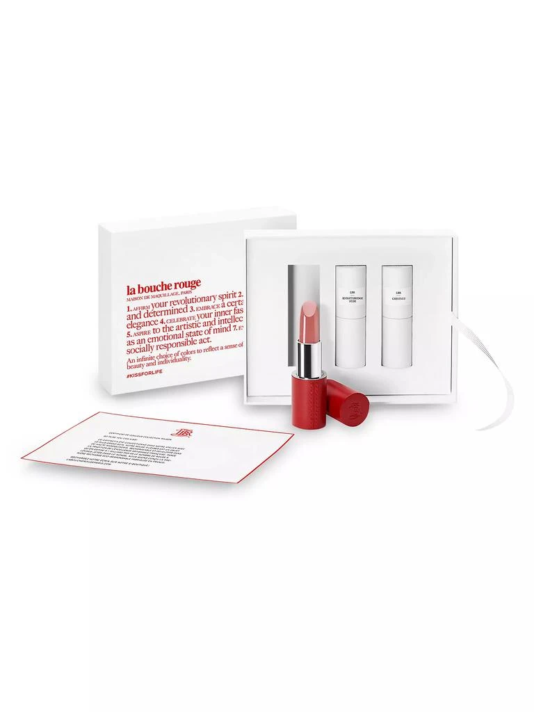 La Bouche Rouge Lipstick Set With Fine Leather Case 1