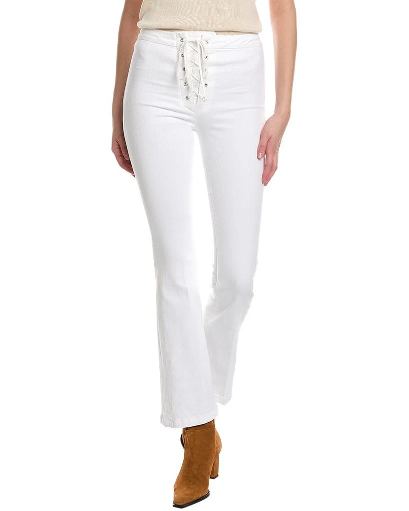 MOTHER MOTHER Denim The Lace-Up High-Waist Weekender Totally Innocent Flare Jean 1