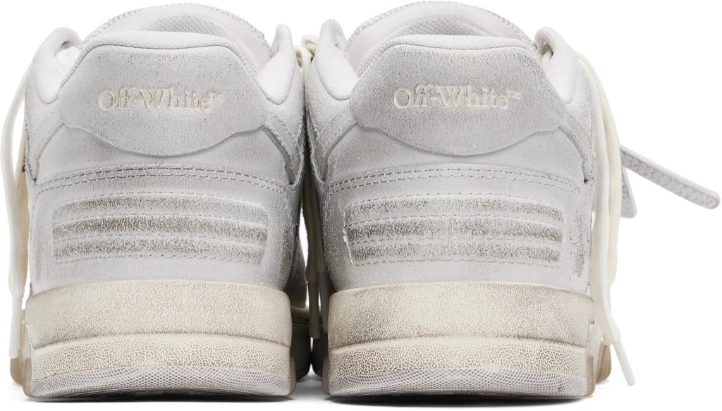 Off-White Gray 'Out Of Office' Vintage Leather Sneakers 2