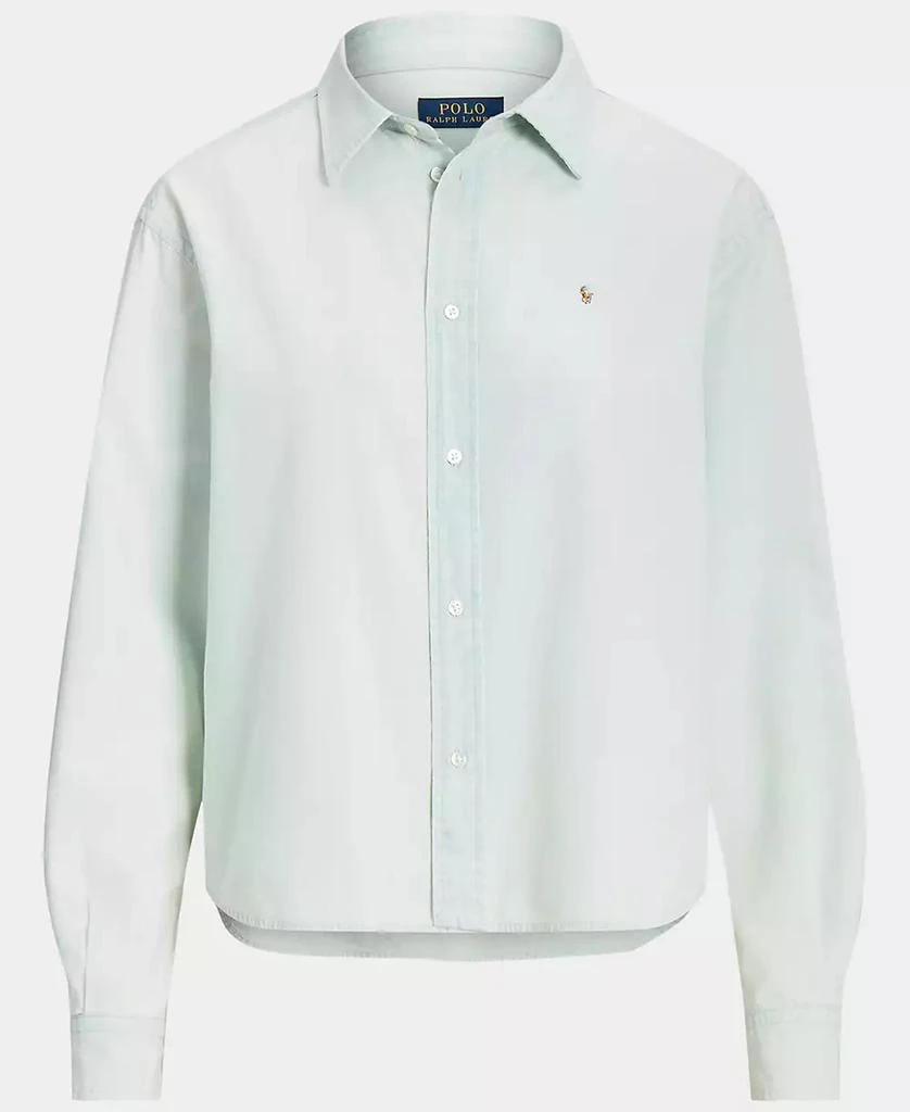 Ralph Lauren Women's Cropped Boxy Chambray Shirt 6