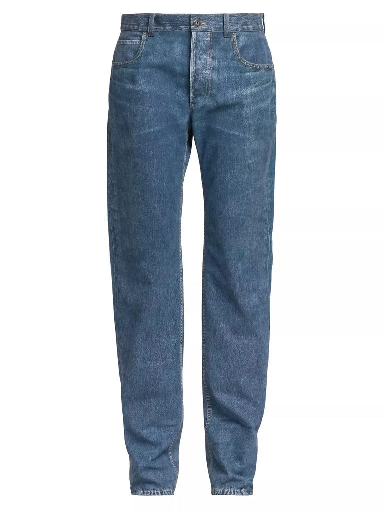 Bottega Veneta Denim-Coated Leather Pants 1