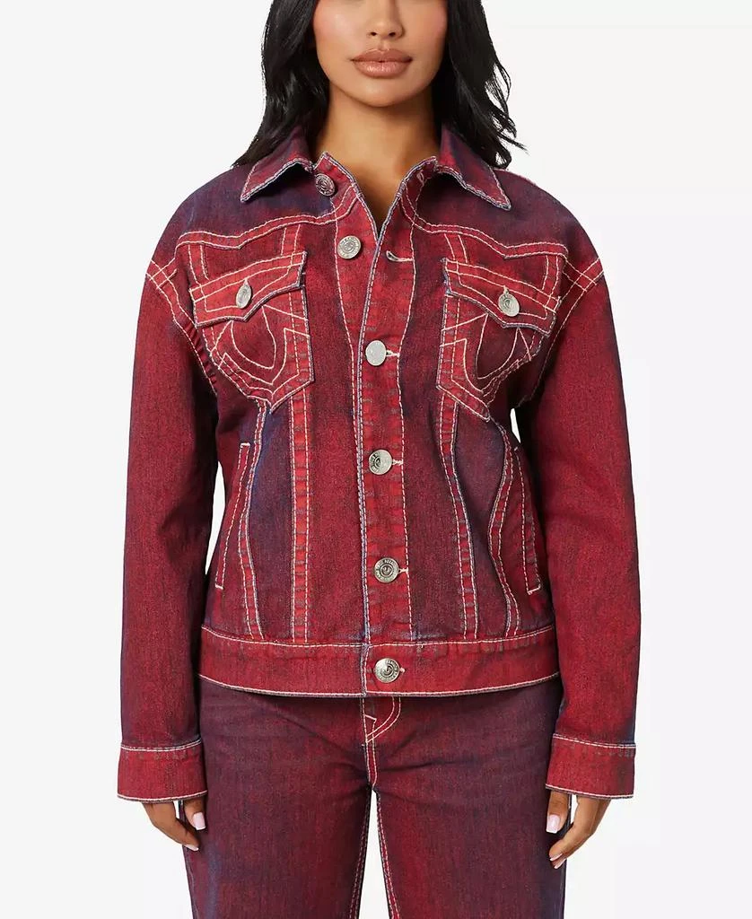 True Religion Women's Boyfriend Trucker Jacket 1