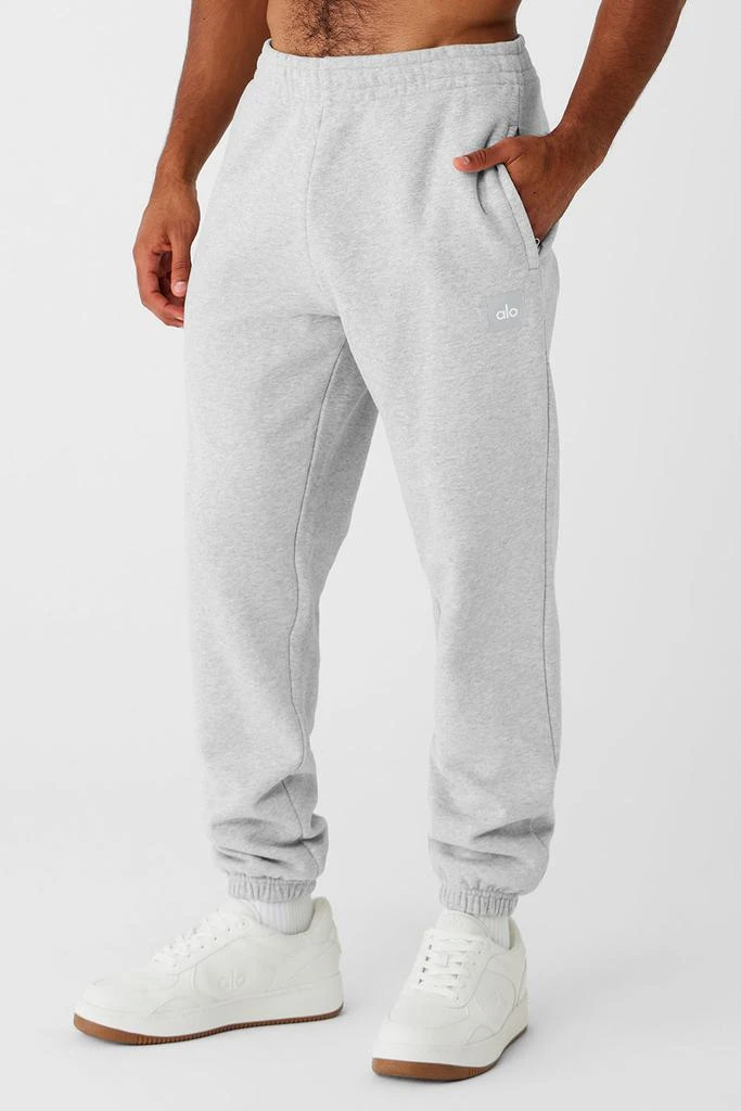 Alo Yoga Cuffed Renown Heavy Weight Sweatpant - Athletic Heather Grey 3