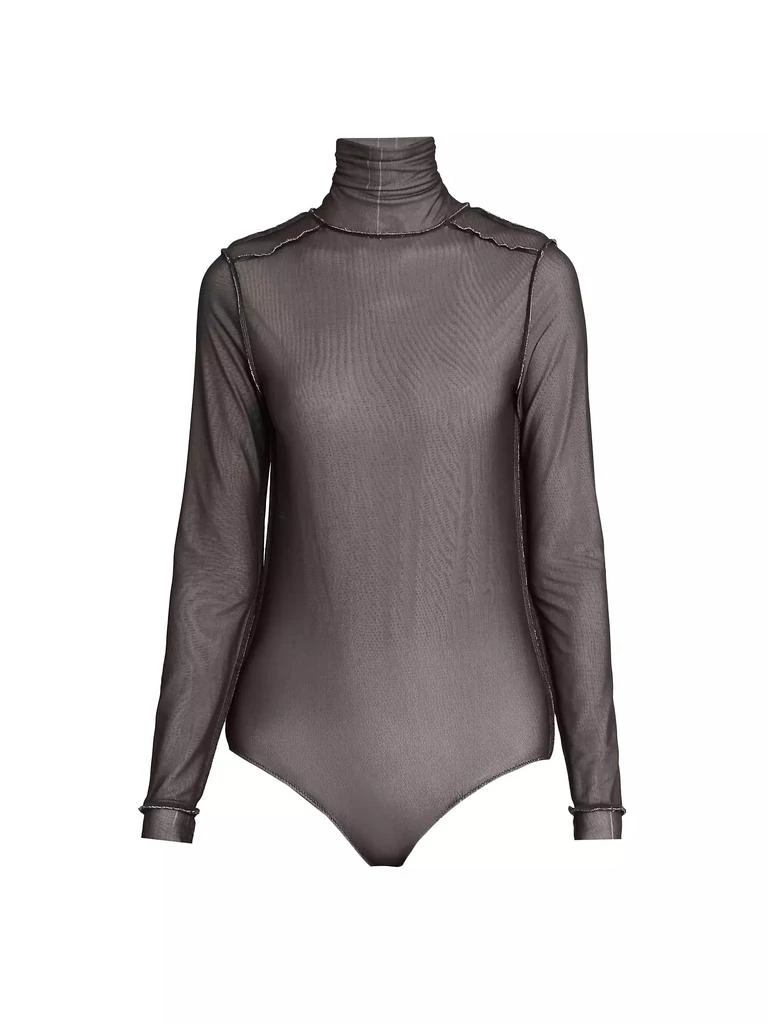 MAISON MARGIELA Mesh Turtleneck Bodysuit 1