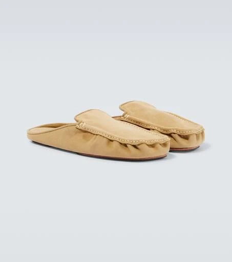 AURALEE Suede moccasin slippers 5