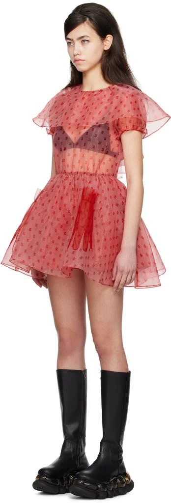 I'm Sorry by Petra Collins SSENSE Exclusive Red JennyFax Edition Tulle Minidress 4