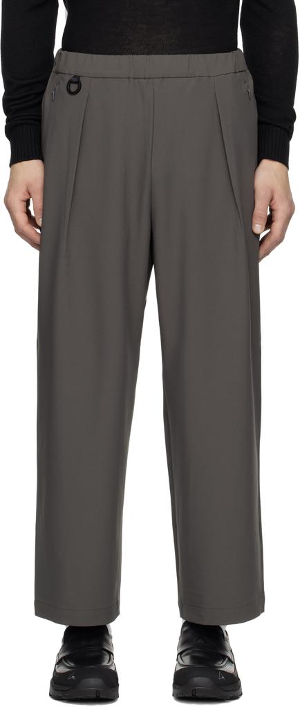 DESCENTE Gray Tech Regular Trousers