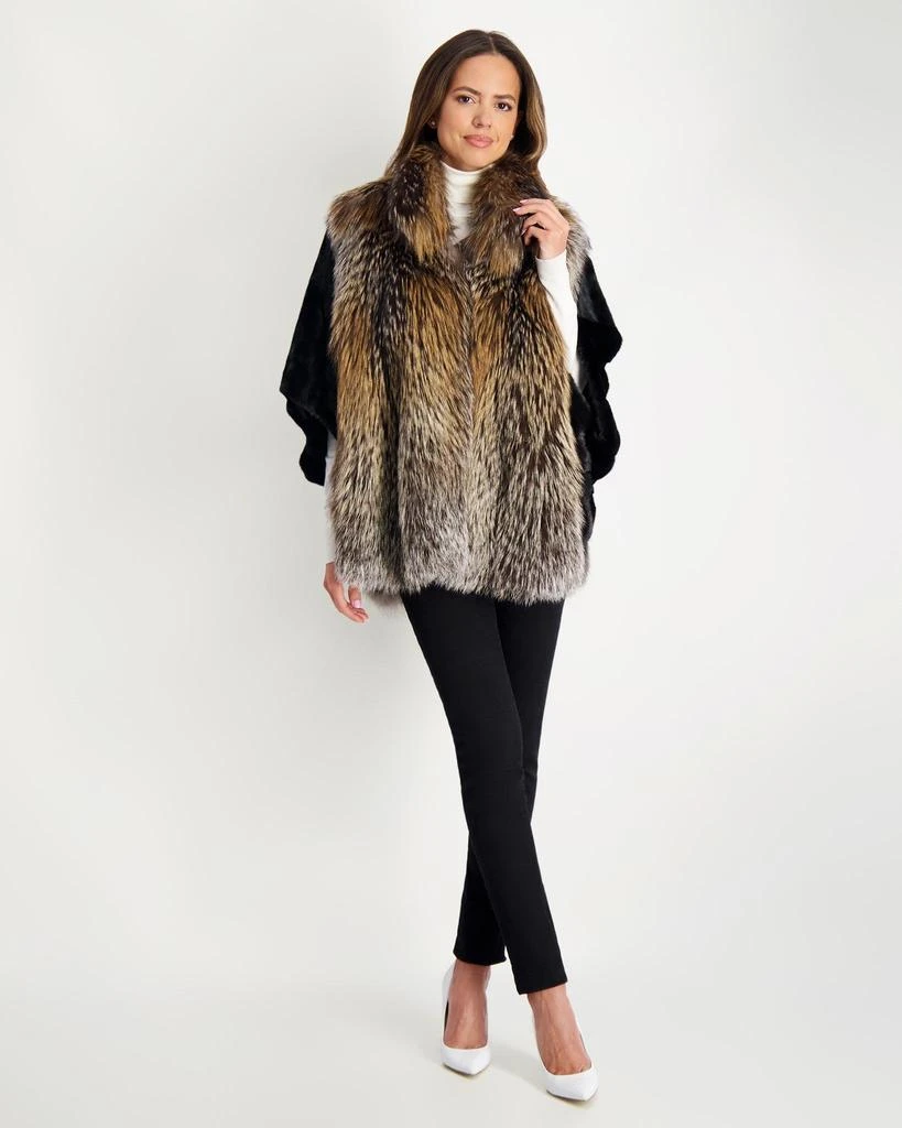 Gorski Fox Jacket with Mink Sleeves 2