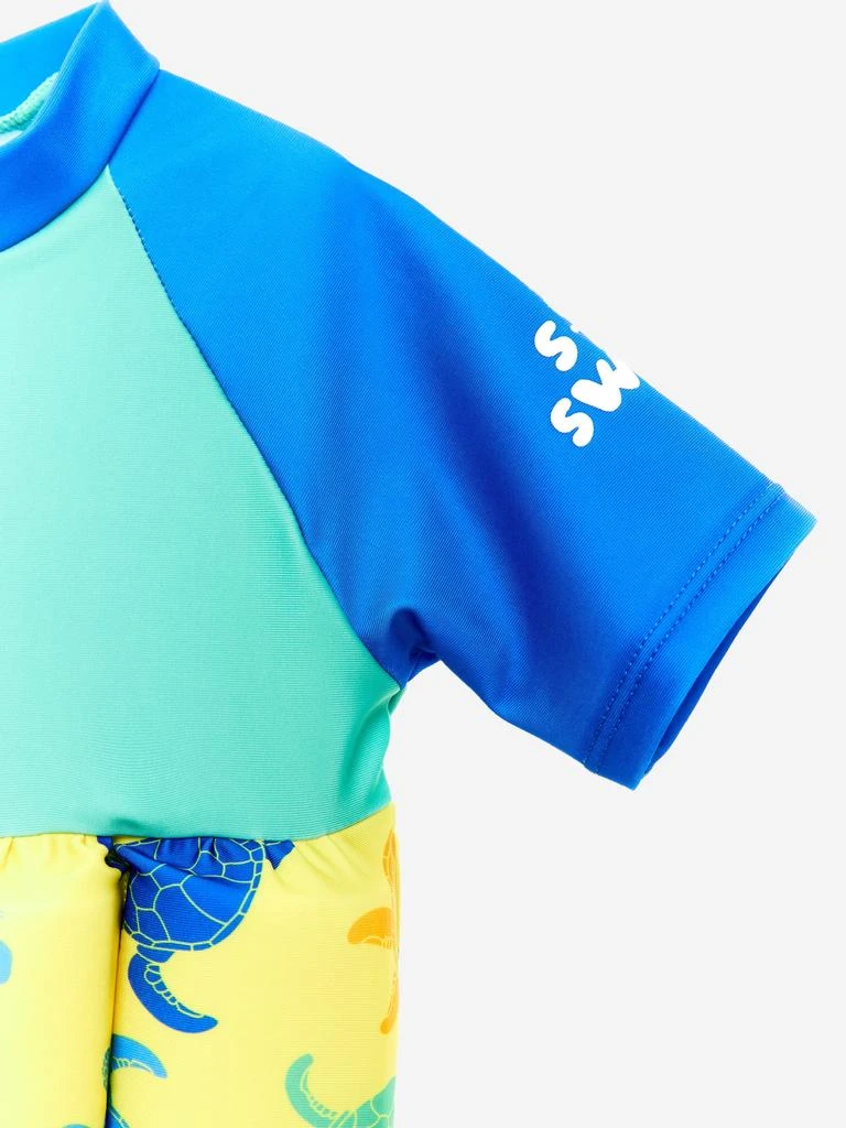Soli Swim Baby Boys Turtle Float Suit in Green (UPF50+) 3