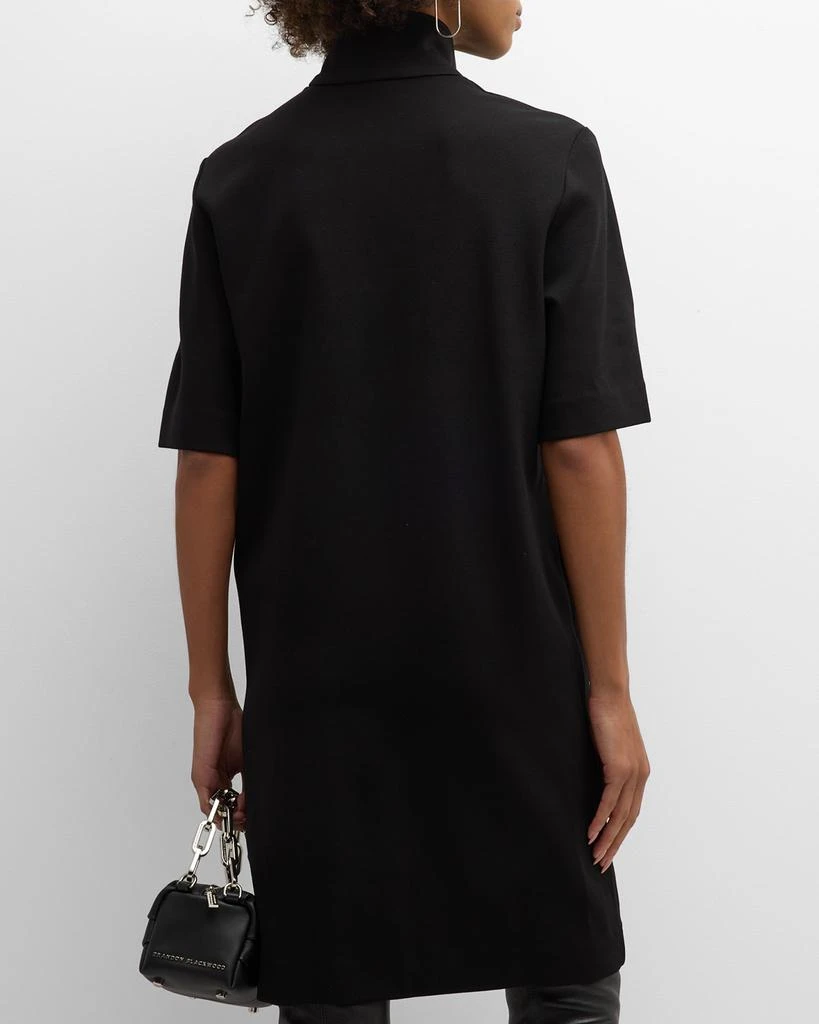 ROSETTA GETTY Quarter-Zip Mini Shift Dress 5