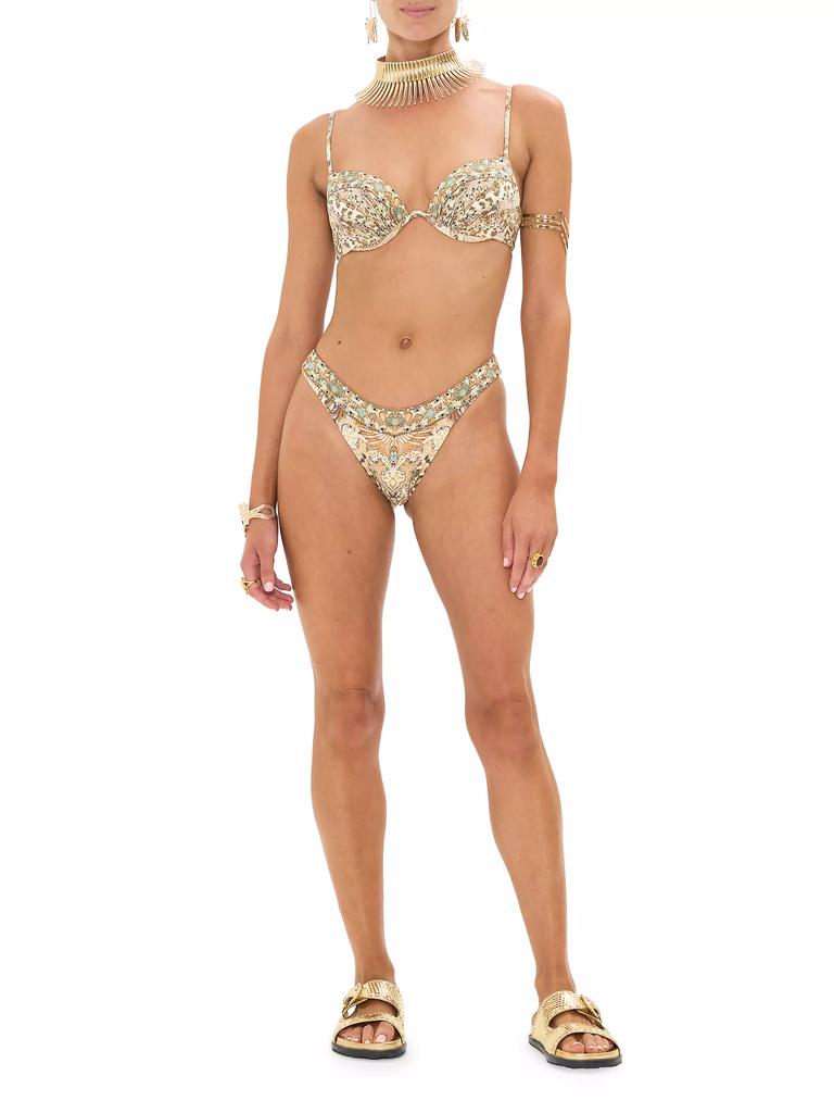 Camilla Printed High-Leg Bikini Bottom