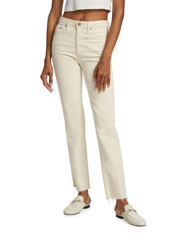 AG Jeans Saige High-Rise Straight-Leg Jeans 1