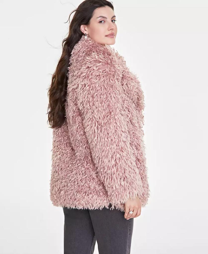 On 34th Women's Solid Faux-Fur Notch-Collar Jacket, Created for Macy's