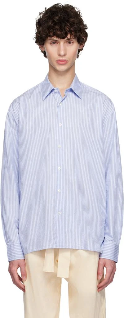 Officine Générale Blue & White Gad Shirt 1