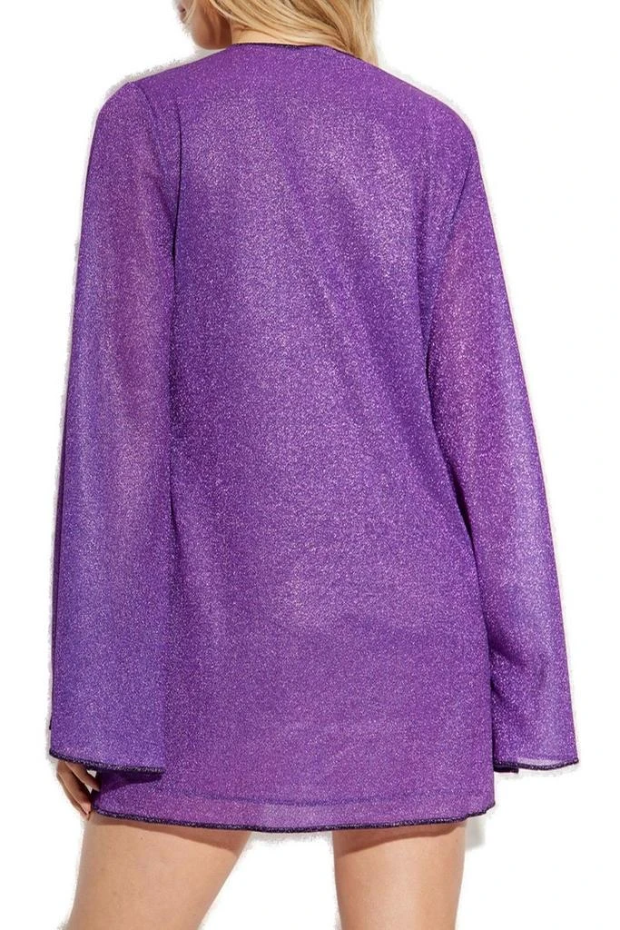 Oséree Oséree Lurex Thread V-Neck Mini Dress 3
