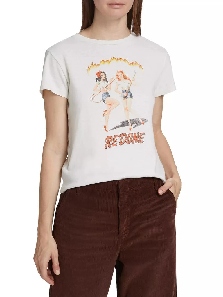 Re/Done Vintage Graphic Cotton T-Shirt 3