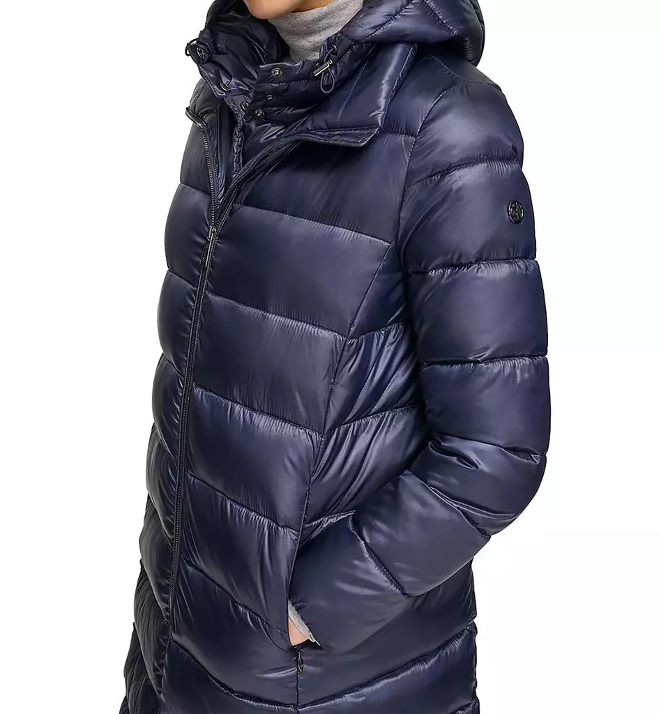 Calvin Klein Women
s Shine Bibbed Hooded Packable Puffer Coat, Created for Macy
s 4