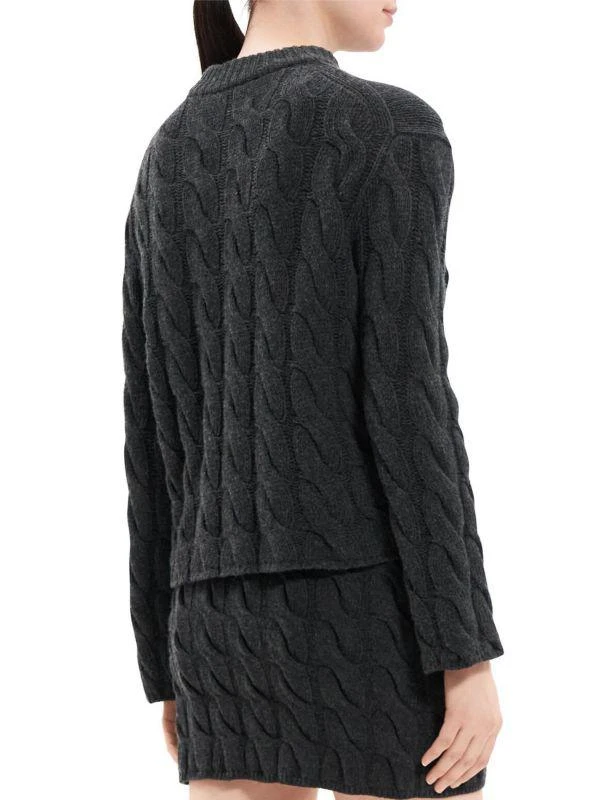 Theory Wool 
Cashmere Cable-Knit Sweater 2