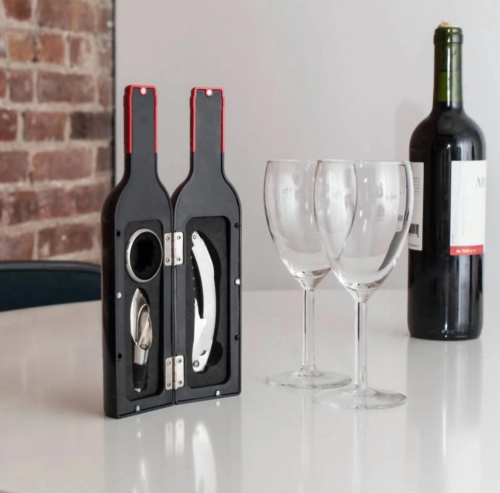 Kikkerland Kikkerland - Wine Bottle Accessory Kit