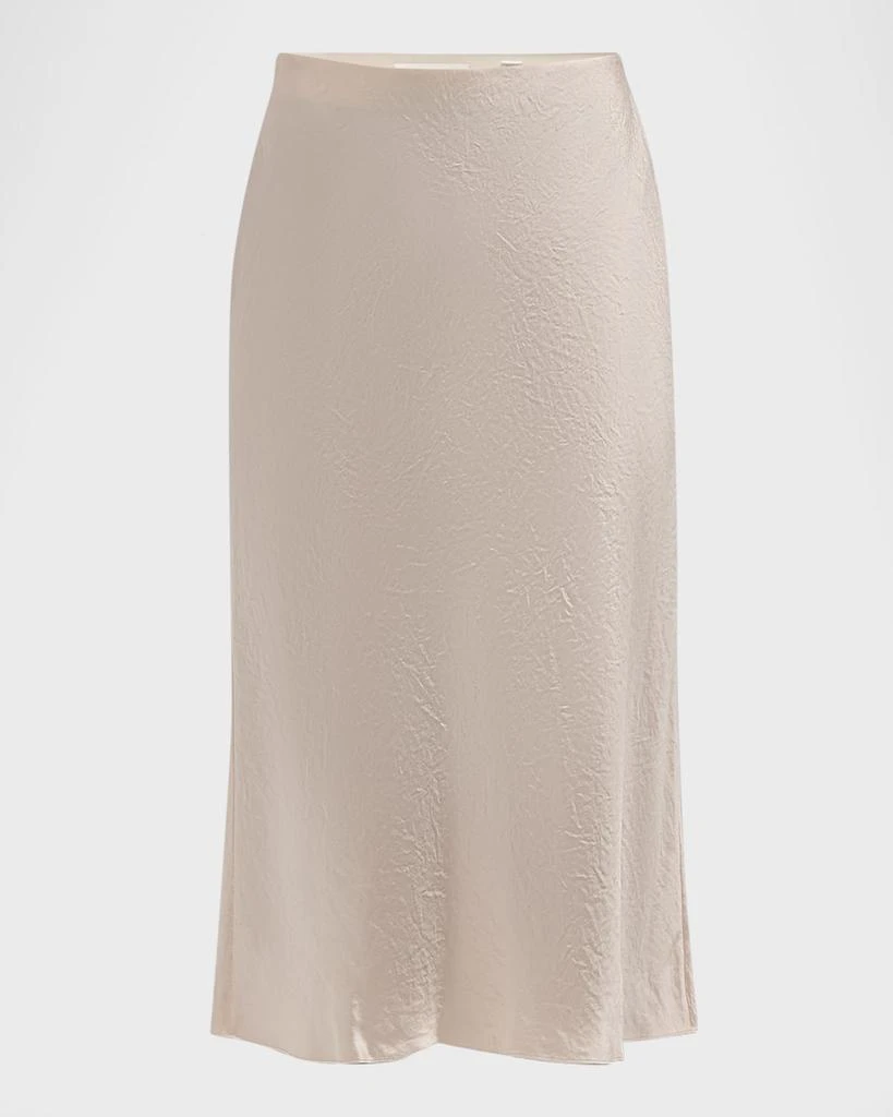 Vince Satin Slip Midi Skirt