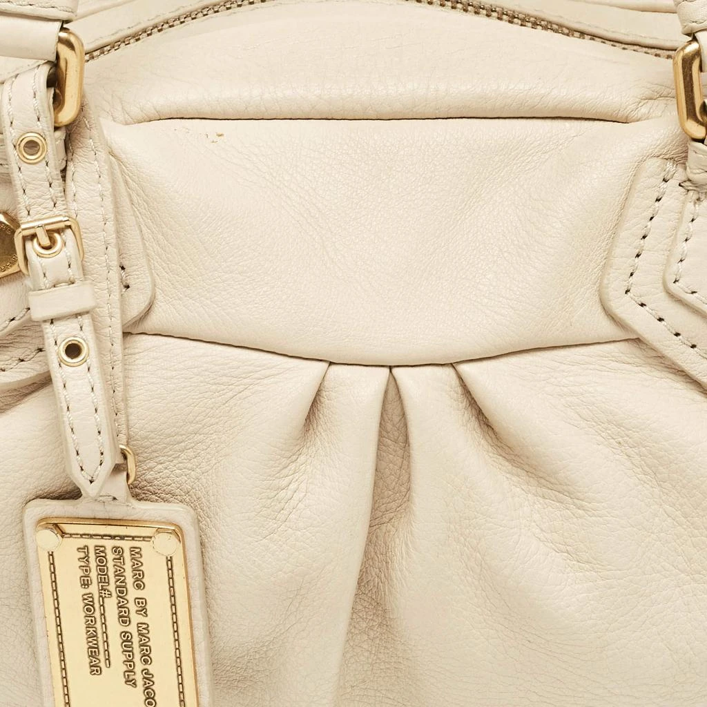 Marc Jacobs Marc by Marc Jacobs Off White Leather Classic Q Baby Groovee Satchel 5
